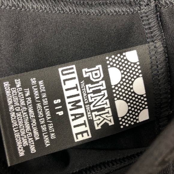 PINK‎ VS | Wide Logo Black Out Crop Leggings - Picture 5 of 5